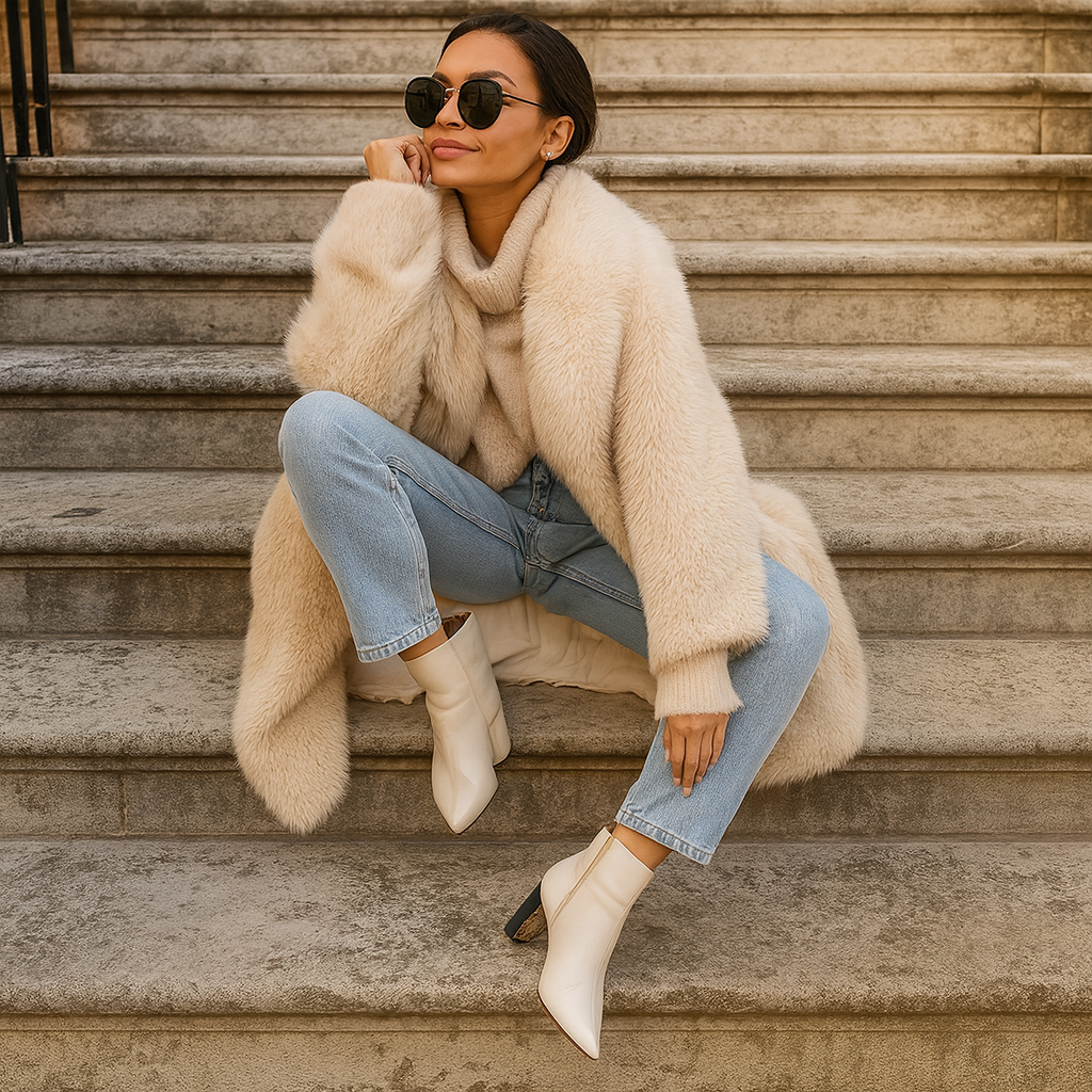 Manteau Hiver Élégant en Simili Fourrure - BlxckFR