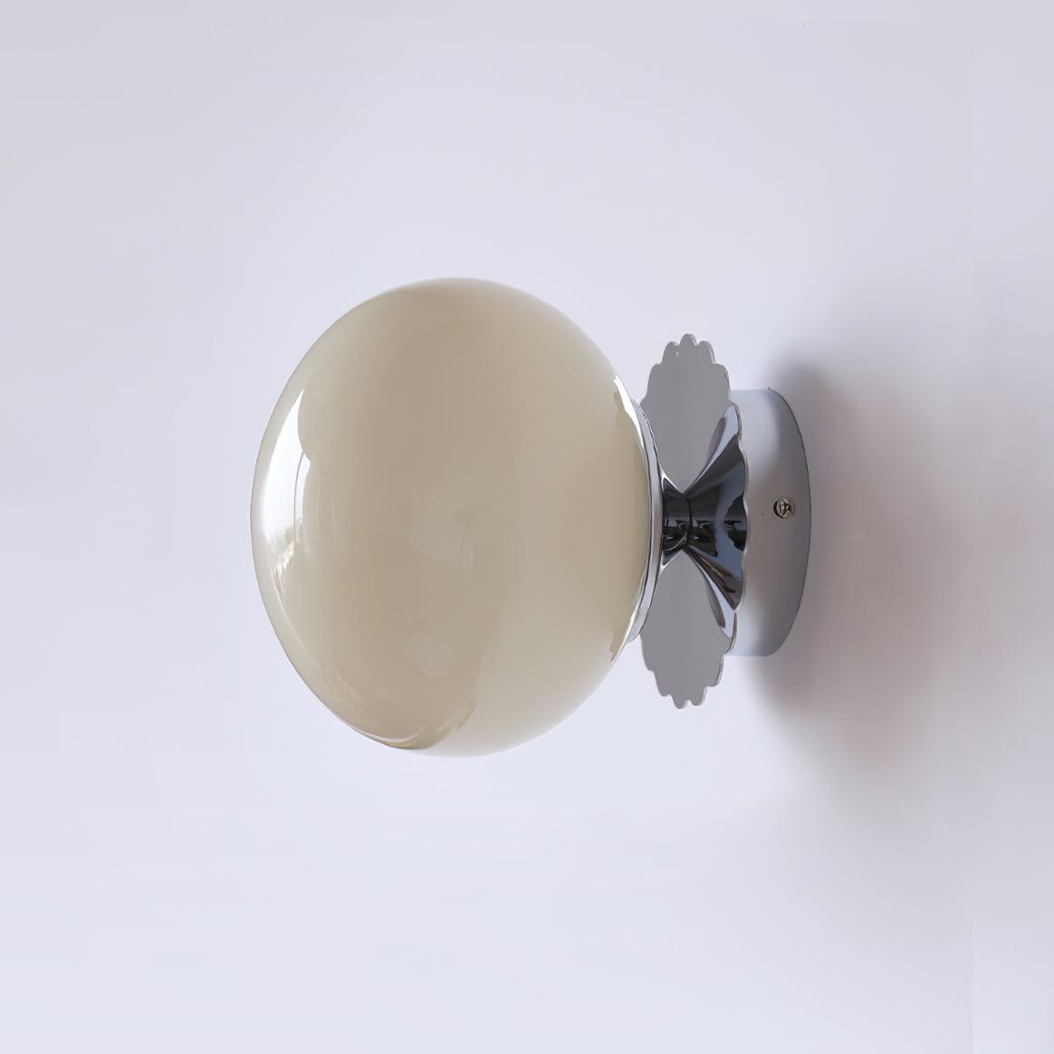 Lampe Murale Élégante en Verre Blanc Doux