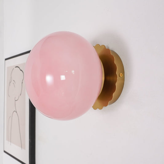 Lampe Murale Élégante en Verre Blanc Doux - blxckfr