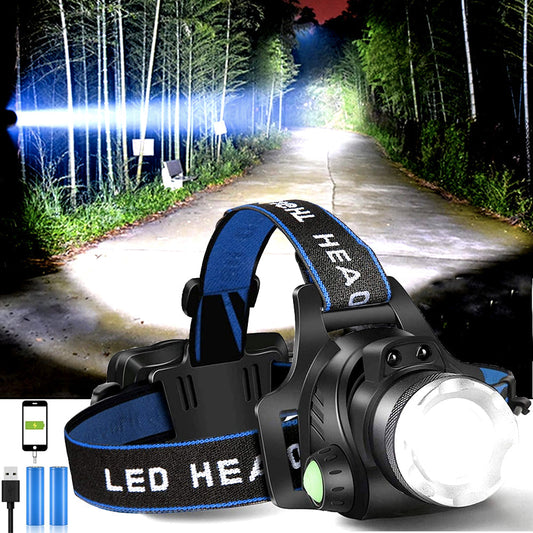 Lampe Frontale Puissante Waterproof avec Recharge - Foivo