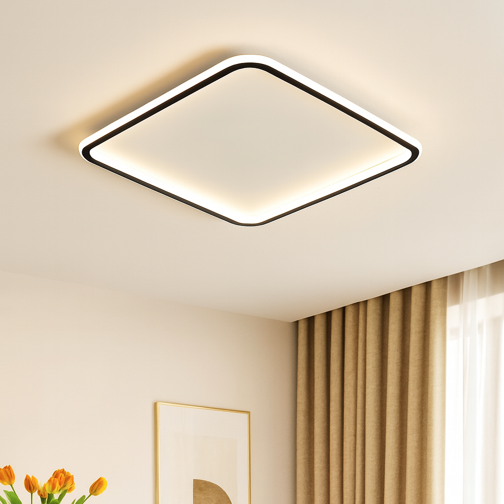Lampe Plafond carrée Design Nordique