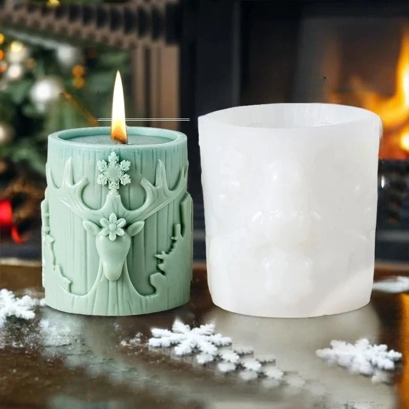 Moule à Bougies Décoratif en Silicone pour Maison