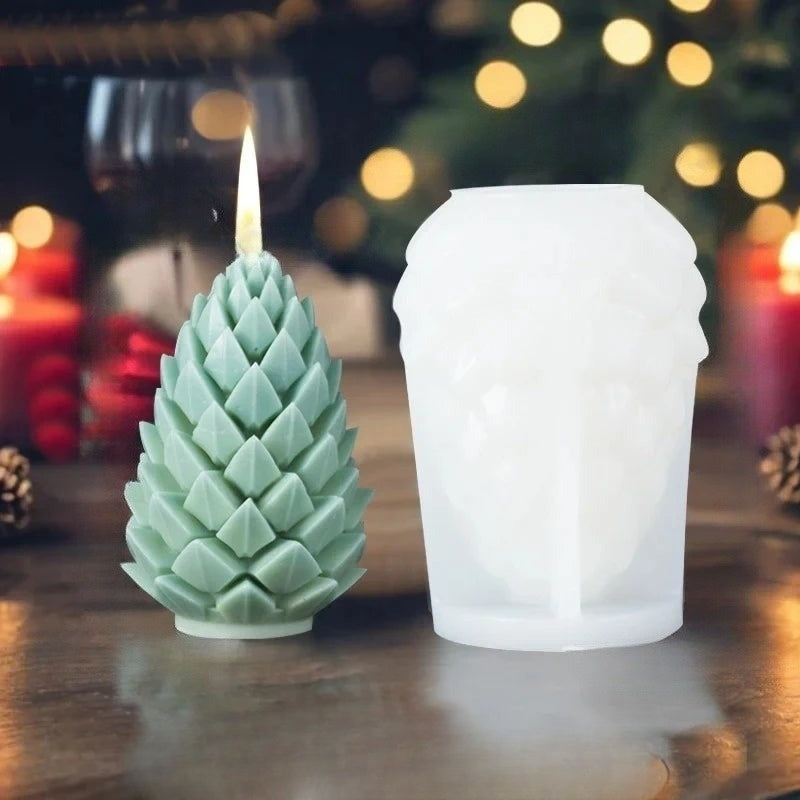 Moule à Bougies Décoratif en Silicone pour Maison