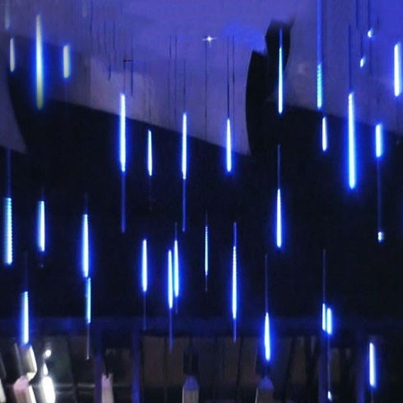 Lumière Pluie Étoilée Étanche pour Décorations Extérieures