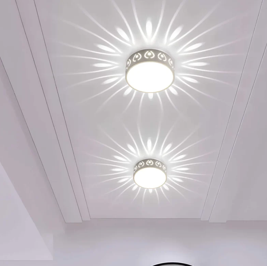 Lumière d'Entrée Élégante - Plafonnier LED Design pour Hall et Balcon