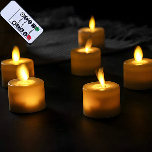 Bougie LED Réaliste avec Flamme Virtuelle - Foivo