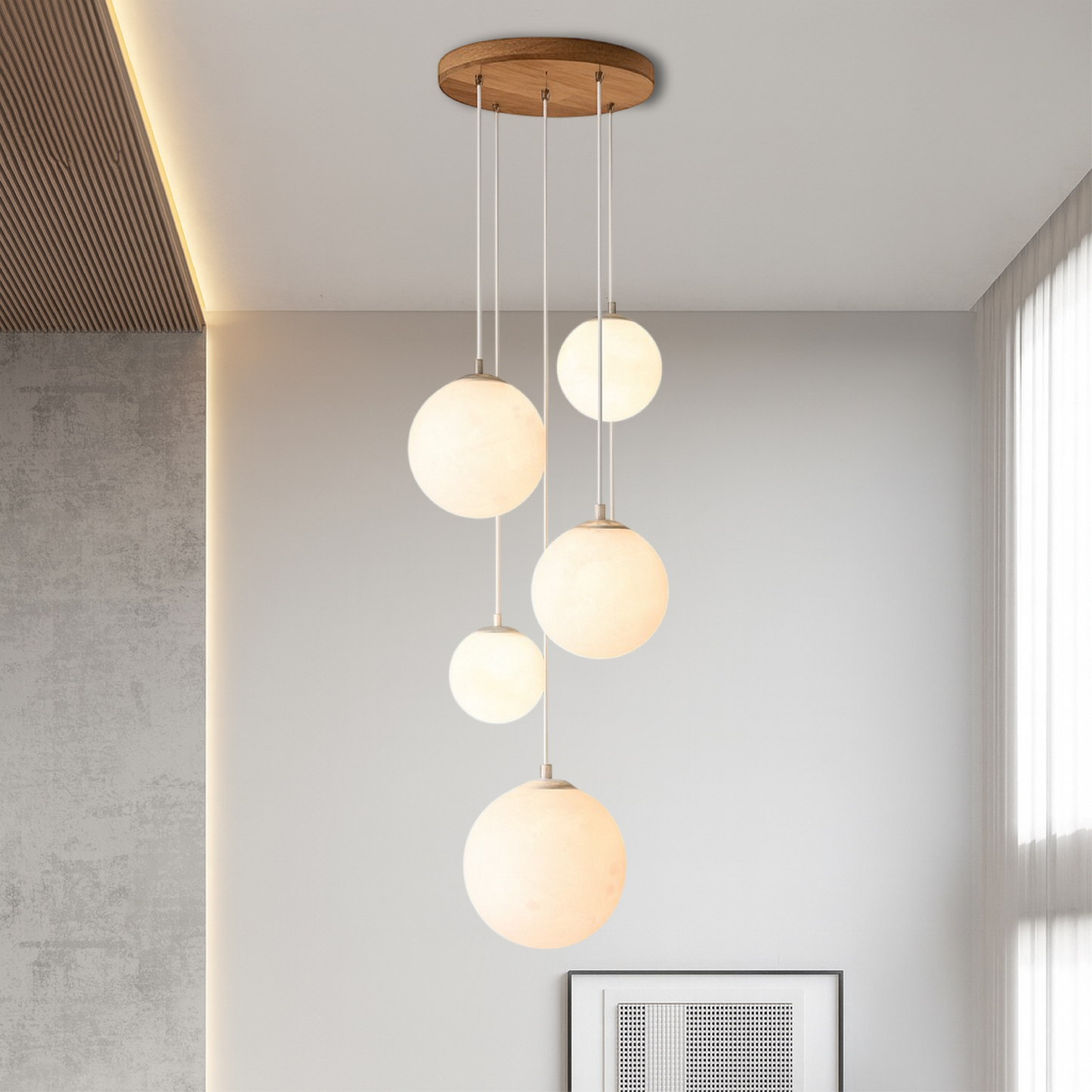 Lustre Escalier Lumineux Design