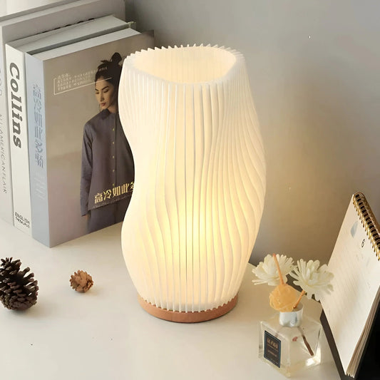 Lampe de Table Réglable en Bois Massif - blxckfr