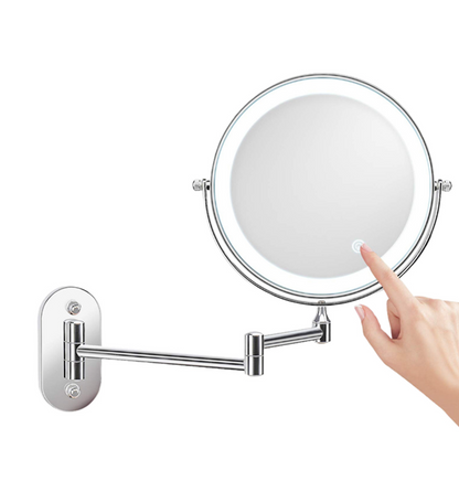 Miroir Éclairant LED Grande Loupe pour Maquillage