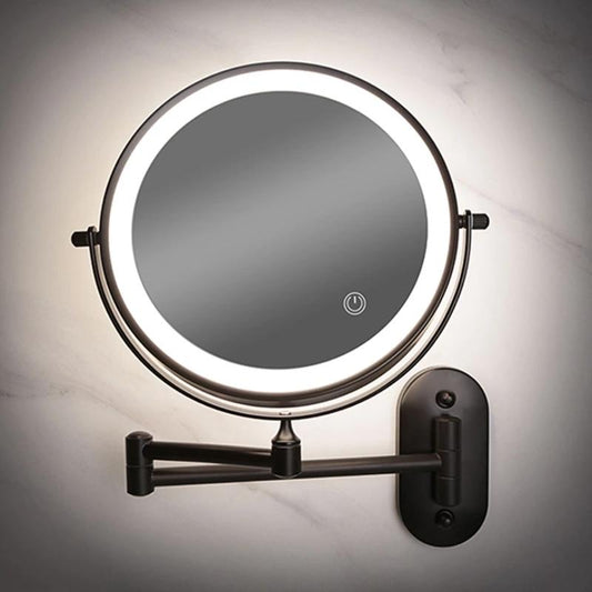 Miroir Éclairant LED Grande Loupe pour Maquillage - blxckfr