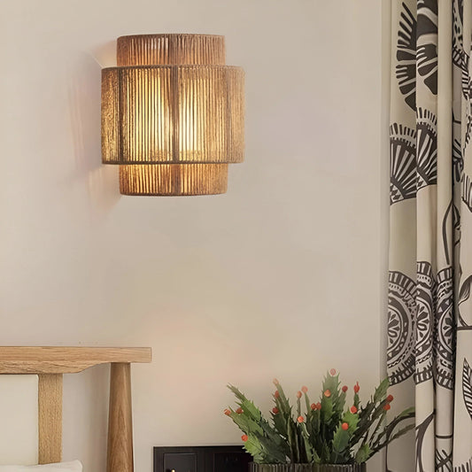 Lampe Murale Écologique en Fibre Naturelle - blxckfr