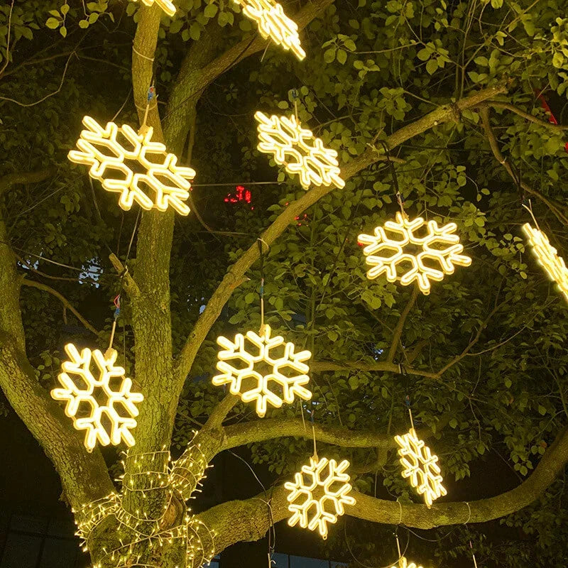 Lumières LED Flocon de Neige Décoratives pour Hiver 1