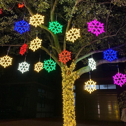 Lumières LED Flocon de Neige Décoratives pour Hiver 2