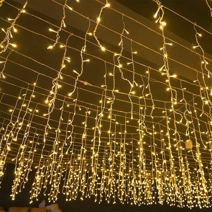 Lumière Cascade | Guirlandes Extérieures Étanches pour Fête - Foivo