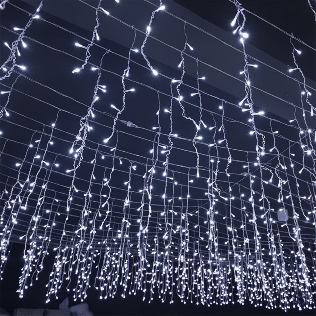 Lumière Cascade | Guirlandes Extérieures Étanches pour Fête