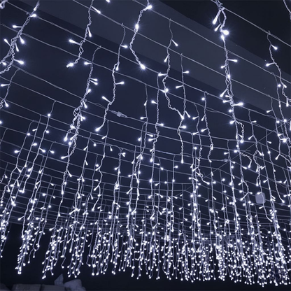 Lumière Cascade | Guirlandes Extérieures Étanches pour Fête