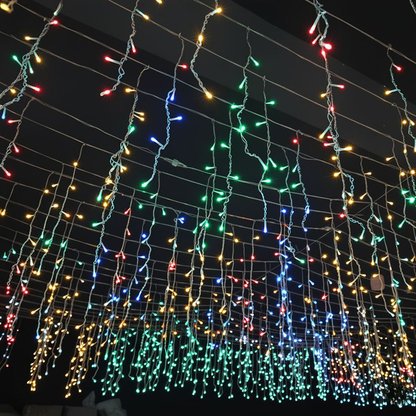 Lumière Cascade | Guirlandes Extérieures Étanches pour Fête