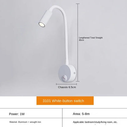 Lampe LED Murale Réglable pour Lecture et Bureau - Foivo