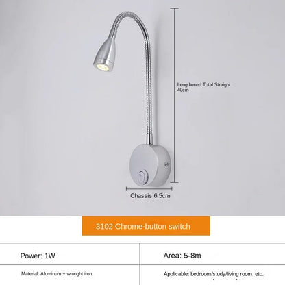 Lampe LED Murale Réglable pour Lecture et Bureau