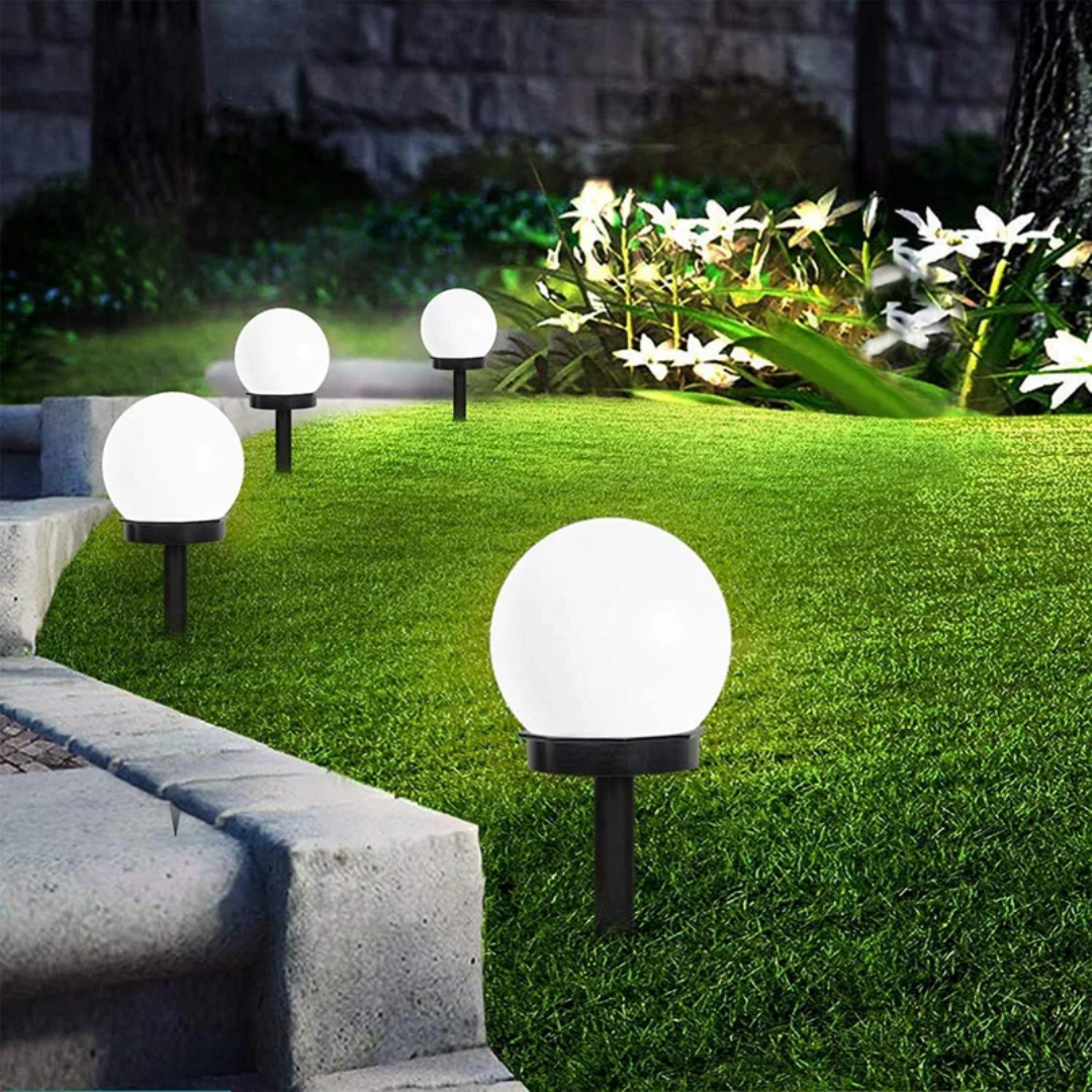 Luminaires de Jardin Sphériques Solaires LED 0