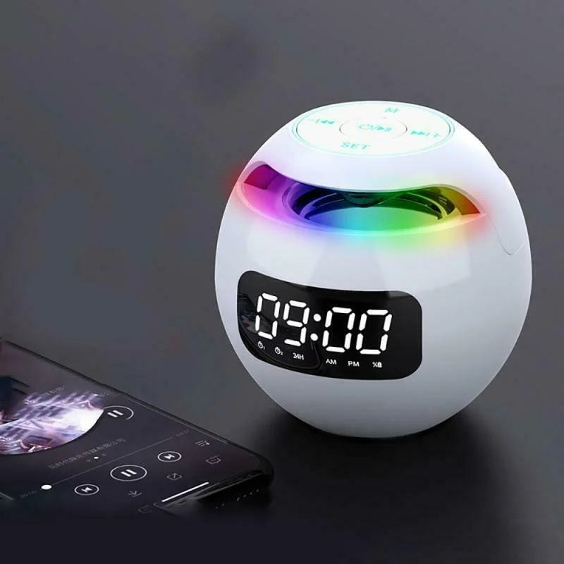 Réveil Numérique Élégant avec Bluetooth et Radio