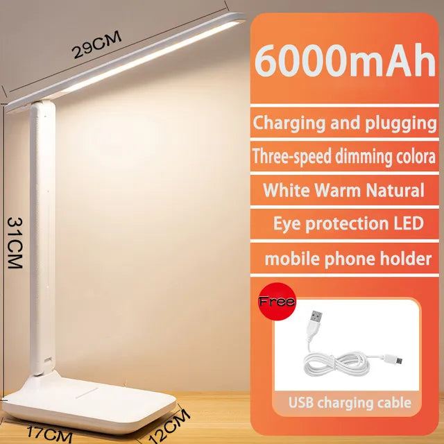 Lampe de Bureau LED Énergétique avec Commande Toucher et Fonction Anti-Lumière Bleue - Foivo