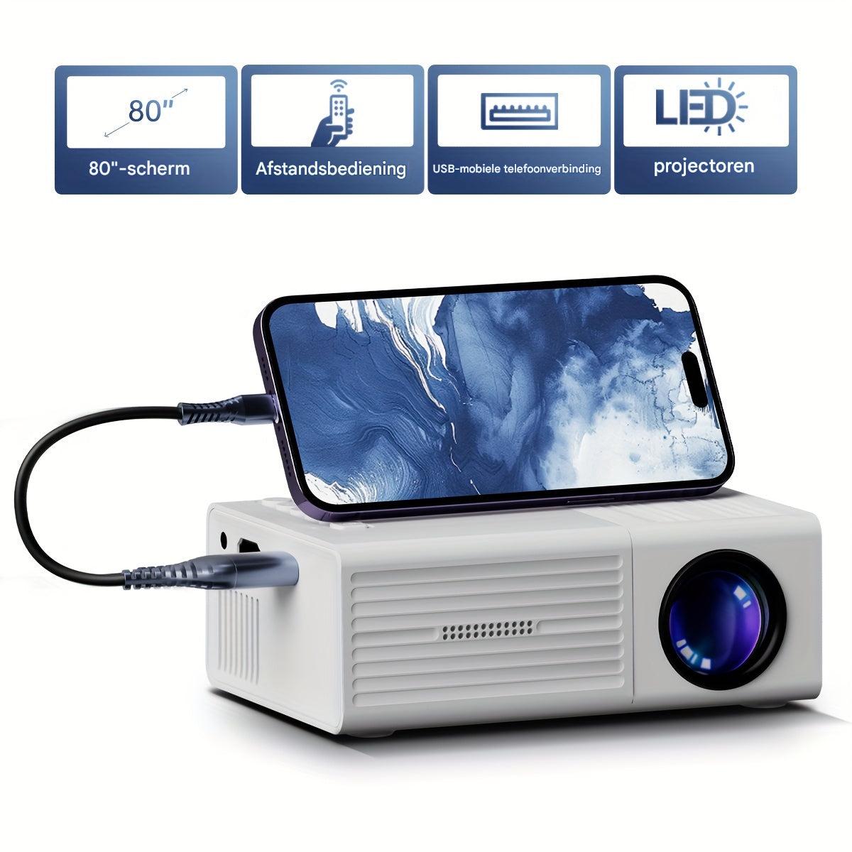 Mini projecteur portable LED économique en énergie