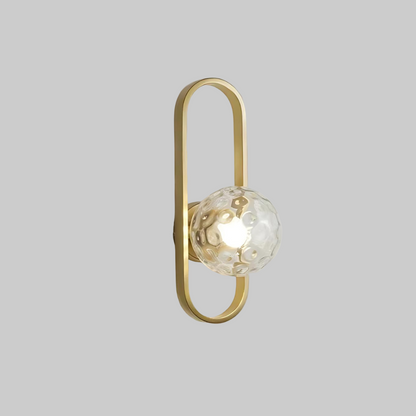 Lampe Murale Élégante Métal et Verre avec LED Intégrée
