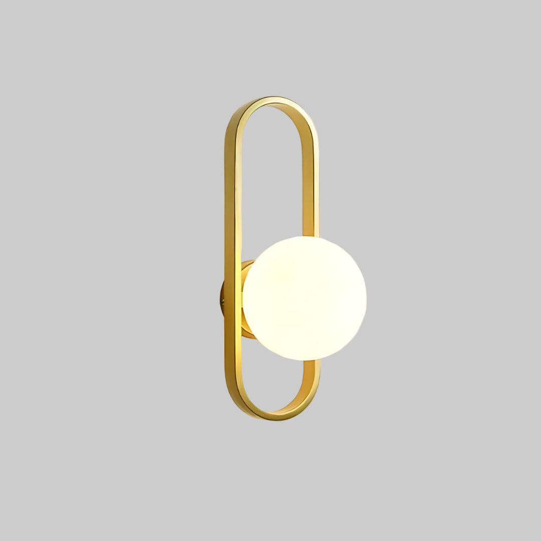 Lampe Murale Élégante Métal et Verre avec LED Intégrée