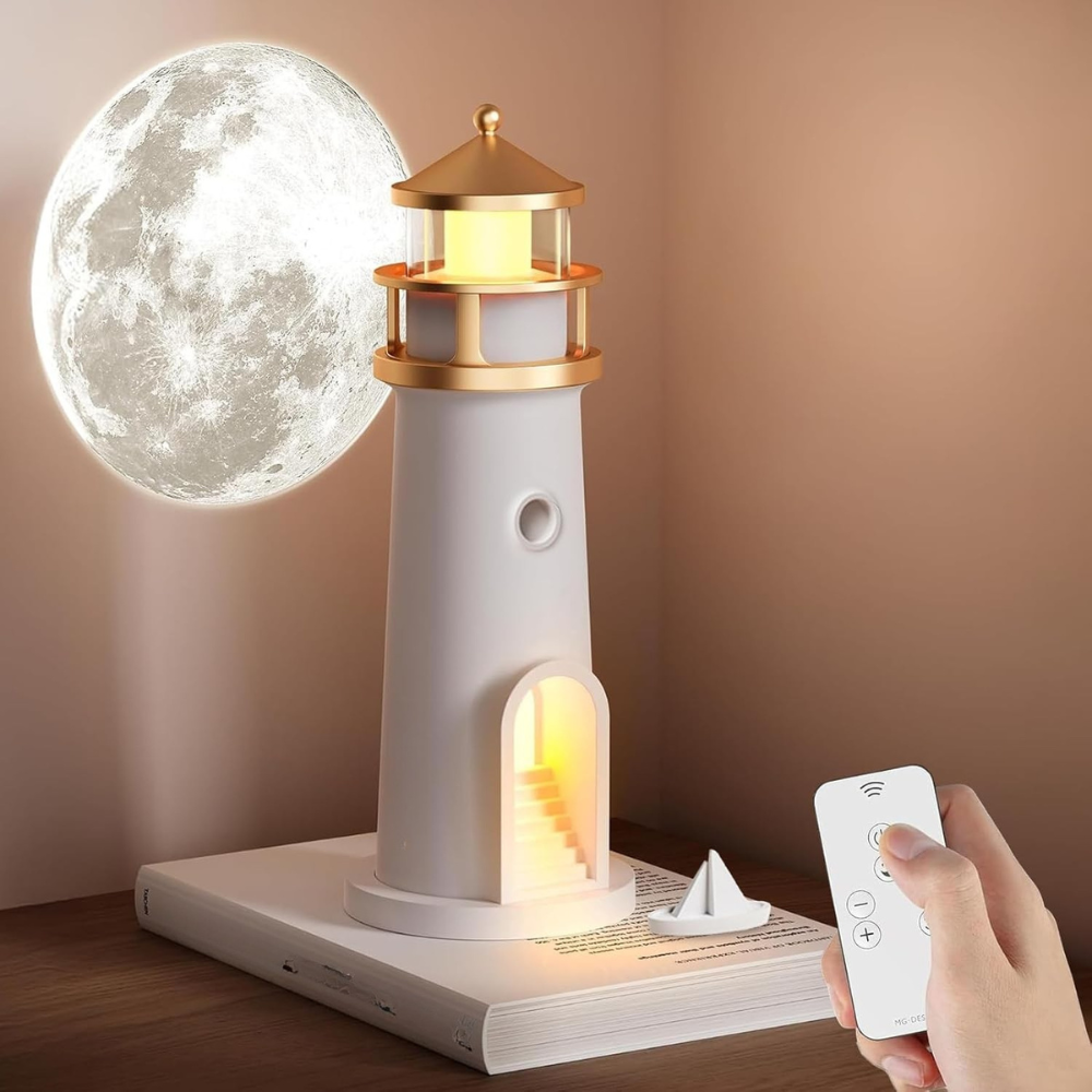 Lampe de Nuit Étoile Lumineuse avec Projection 3D Calme