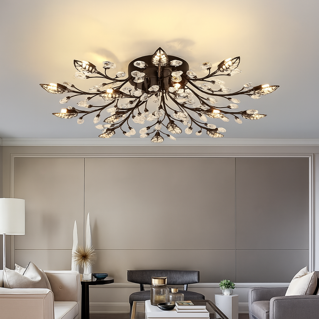 Luminaire Cristal Chic pour Plafond - Foivo