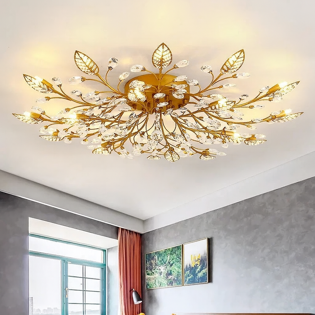Luminaire Cristal Chic pour Plafond