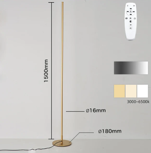 Lampe de Sol Élégante Régulable pour Salon