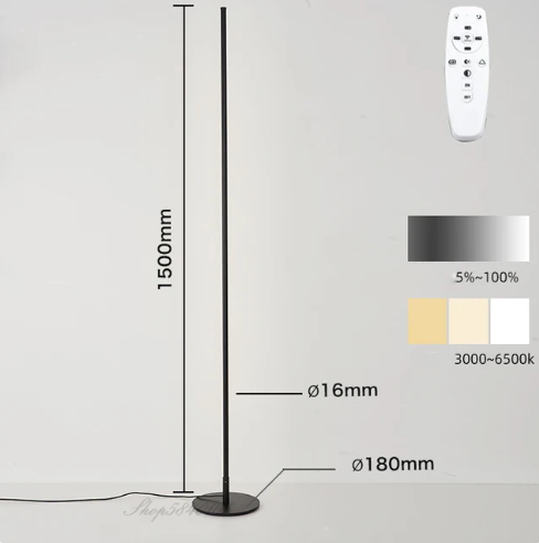 Lampe de Sol Élégante Régulable pour Salon