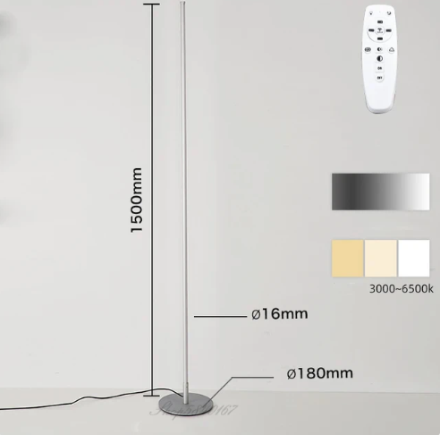 Lampe de Sol Élégante Régulable pour Salon