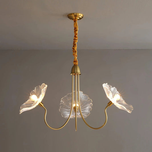 Lustre Élégant Feuilles de Lotus Moderne pour Intérieur - Foivo