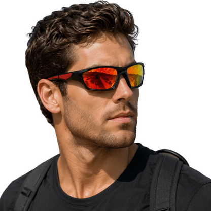 Lunettes de soleil Homme Verre rond Protection UV400 - Foivo