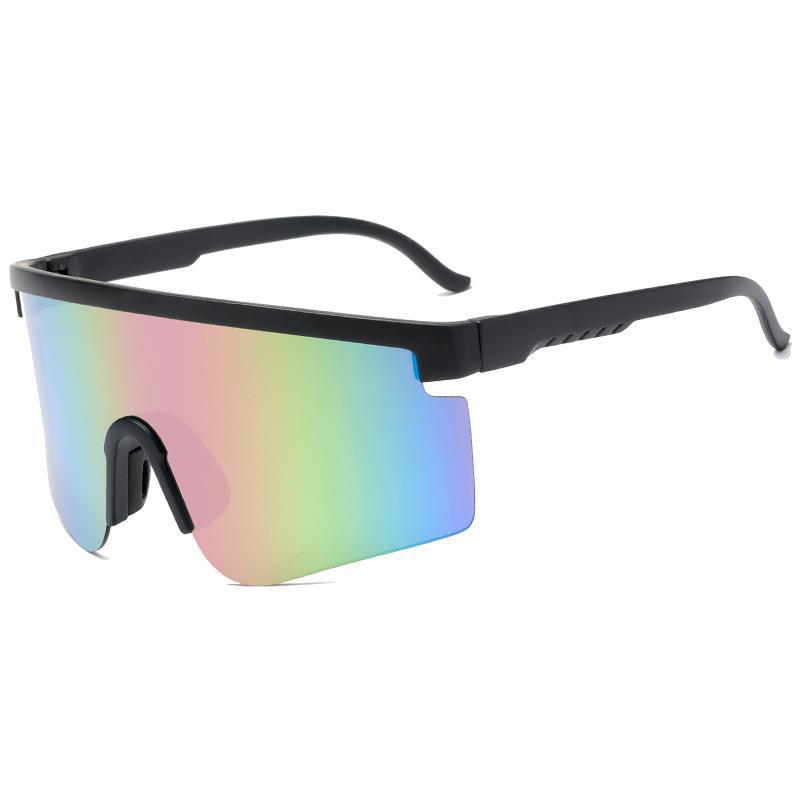 Lunettes de Soleil Unisexes Sportives Surdimensionnées avec Protection UV400 8