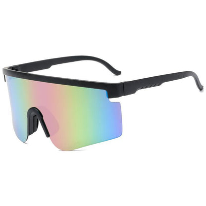 Lunettes de Soleil Unisexes Sportives Surdimensionnées avec Protection UV400 8