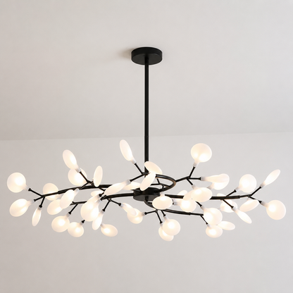 Suspension Luminaire Métal Style Botanique avec LED - Foivo