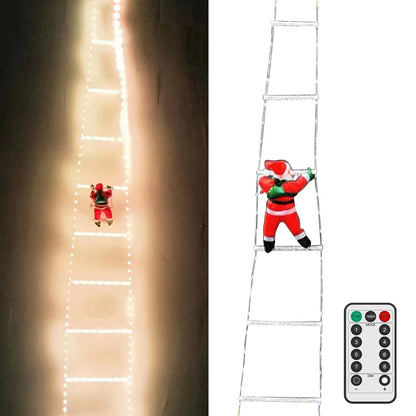 Décoration Lumineuse de Noël avec Échelle Magique et Télécommande