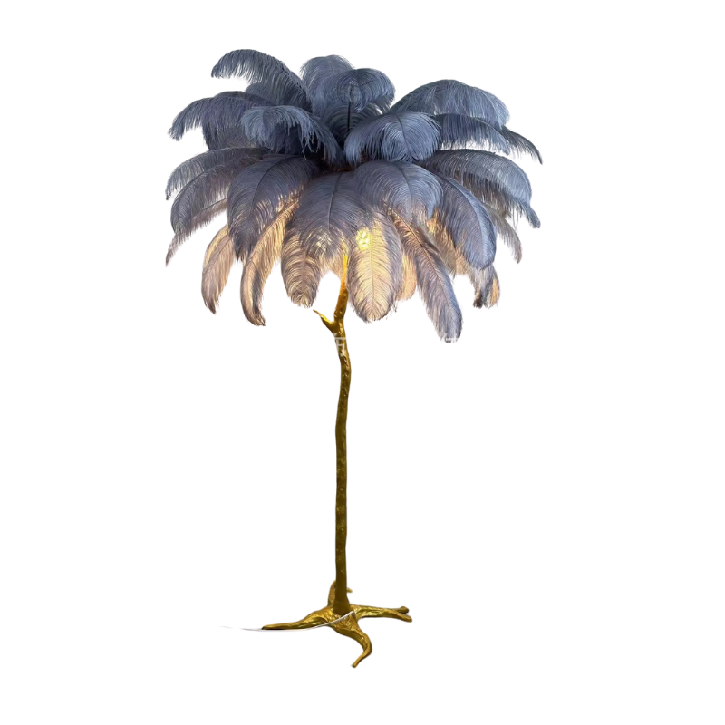 Lampe de Sol Élégante en Bois
