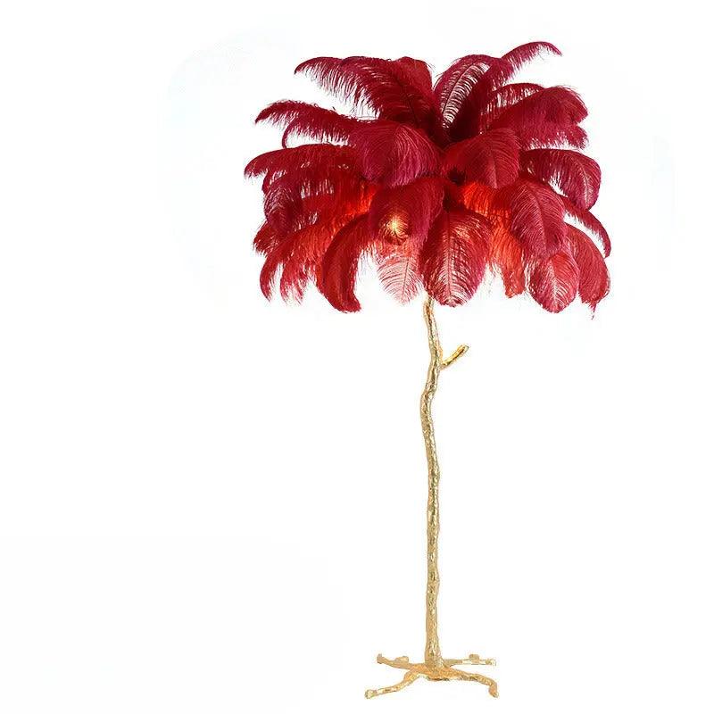 Lampe de Sol Élégante en Bois