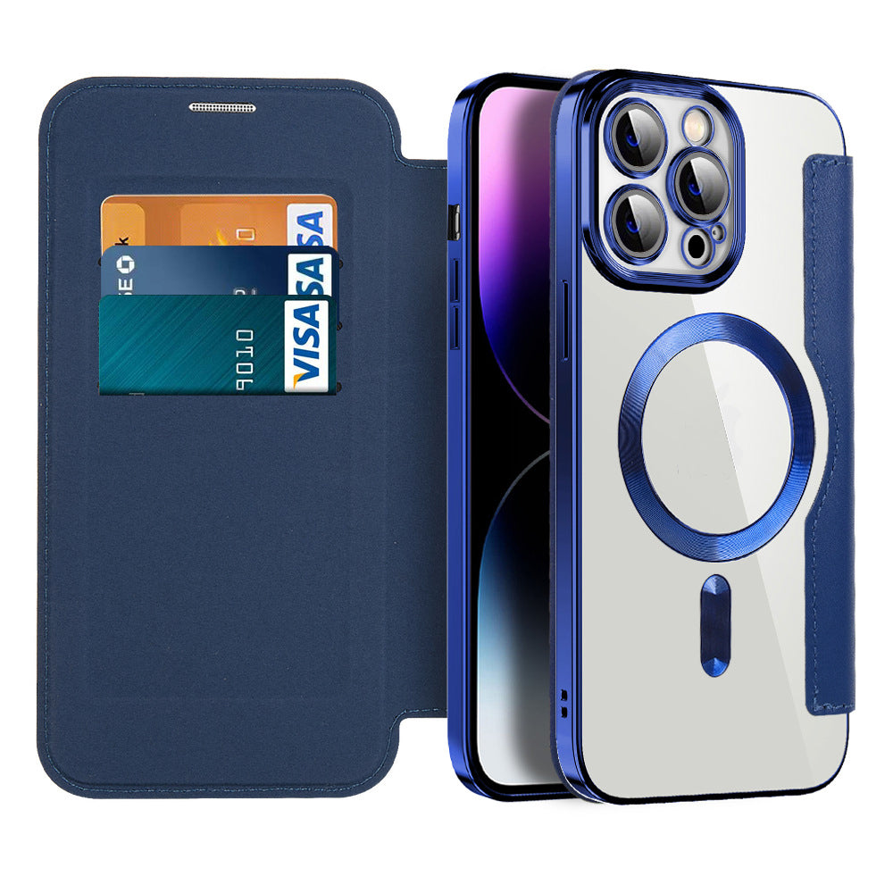 Étui Cuir Magnétique pour iPhone 11-14 - Foivo