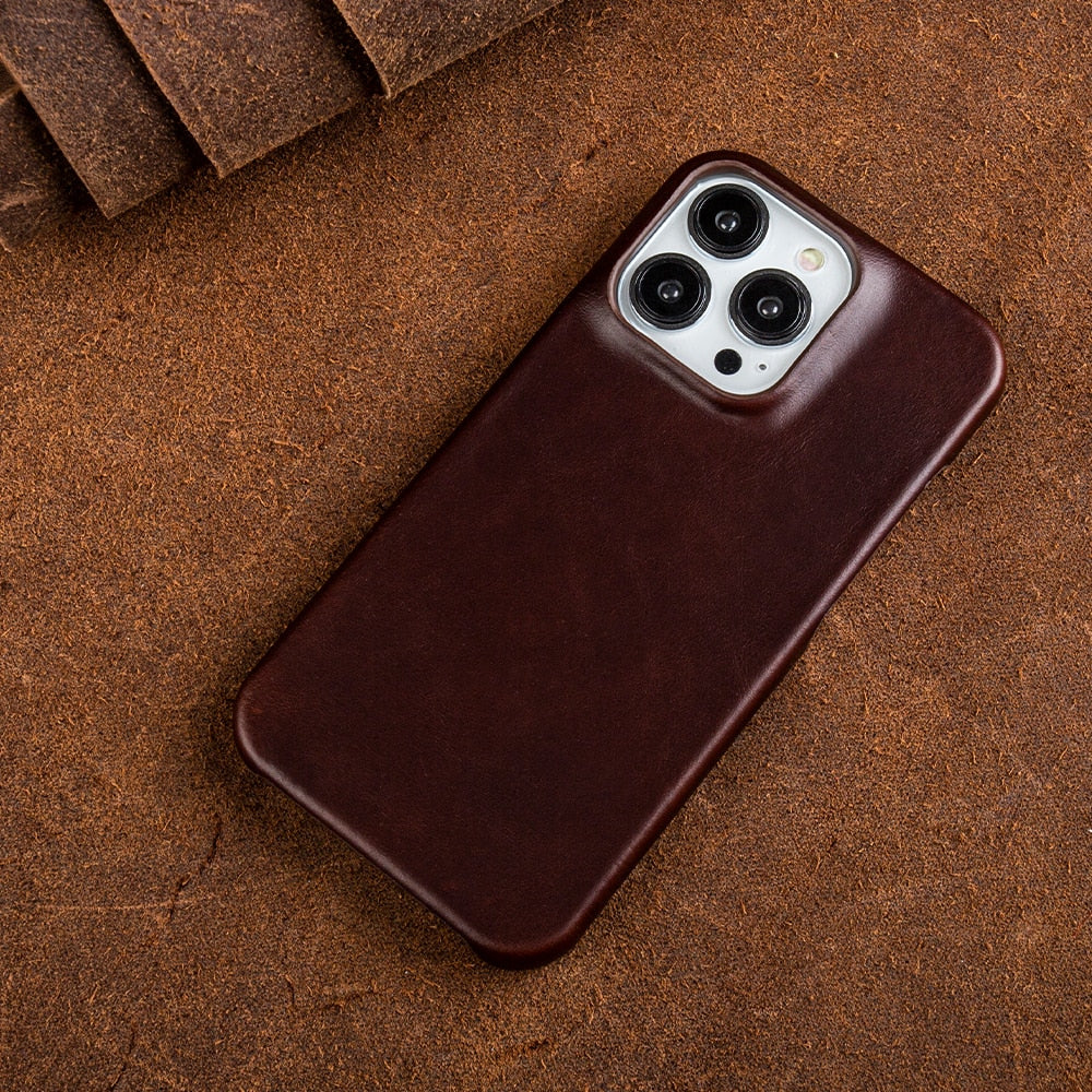 Étui iPhone Cuir Luxe avec Protection Choc - Foivo