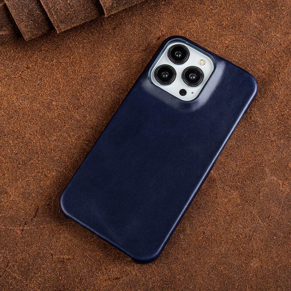 Étui iPhone Cuir Luxe avec Protection Choc