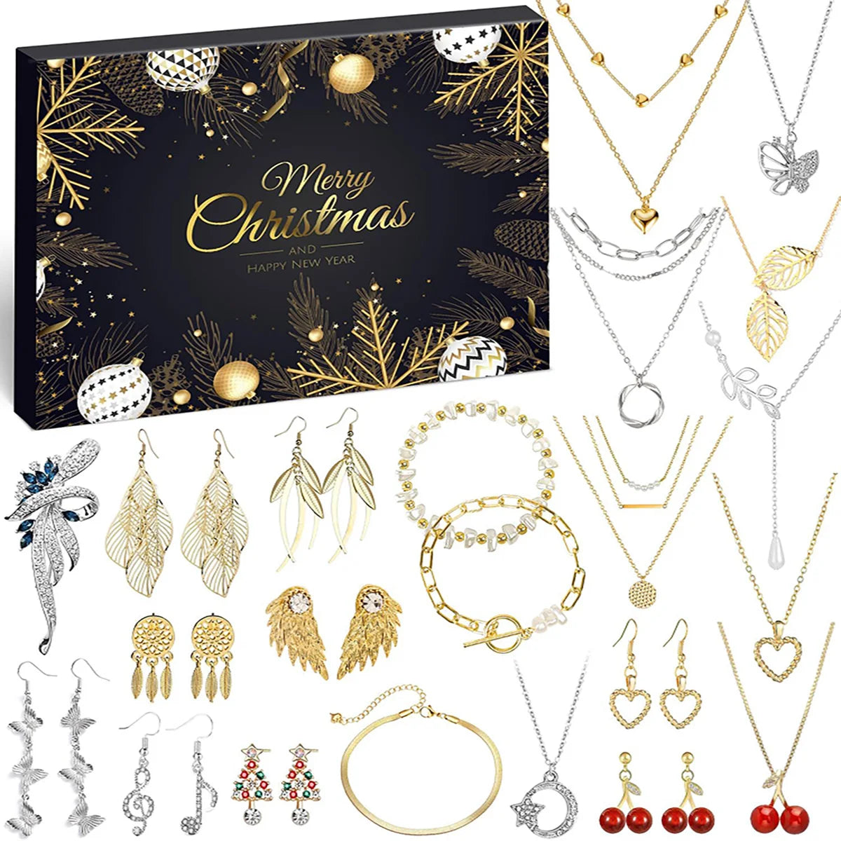Calendrier de l'Avent Luxe avec 24 Trésors de Noël - Foivo