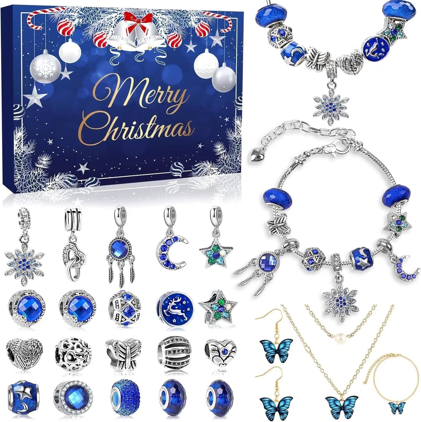 Calendrier de l'Avent Luxe avec 24 Trésors de Noël