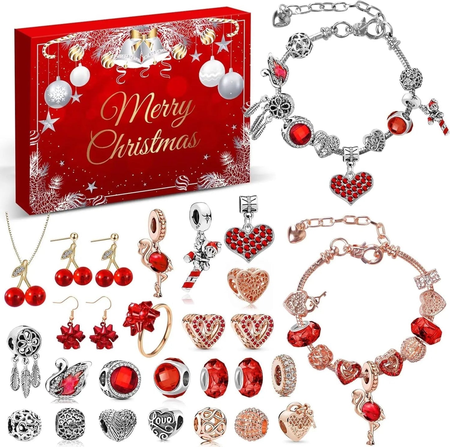 Calendrier de l'Avent Luxe avec 24 Trésors de Noël