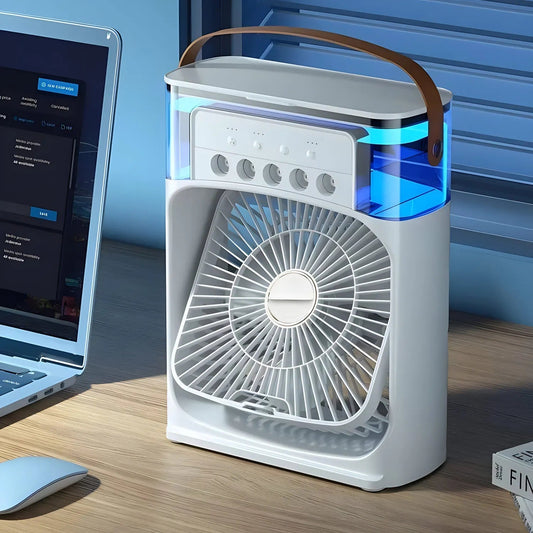 Climatiseur Compact Multifonction avec Ventilateur et Lumière Colorée - Foivo